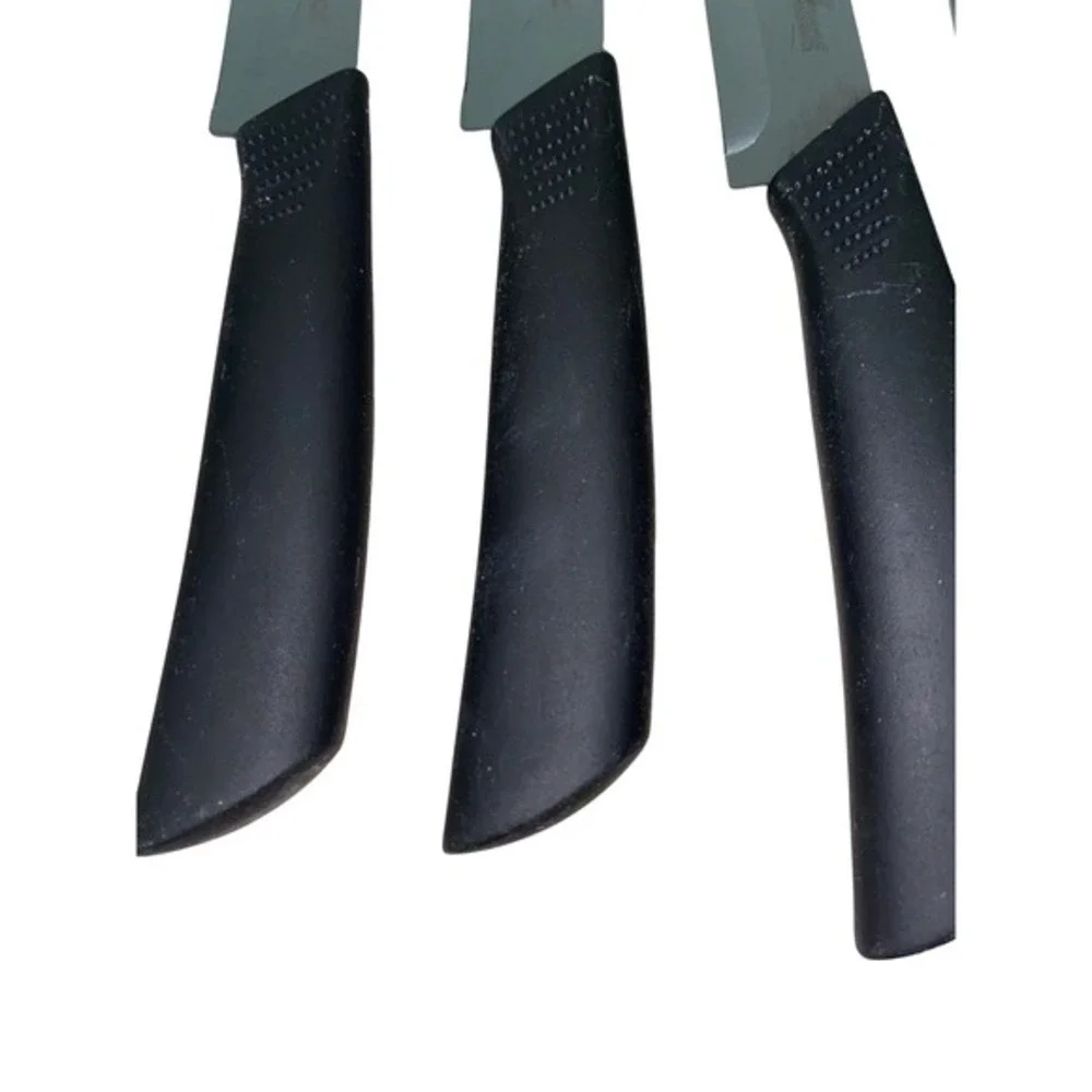 Chefware Solutions Ceramic‎ Paring Knives Black w/ Sheaths Lot of 8 READ